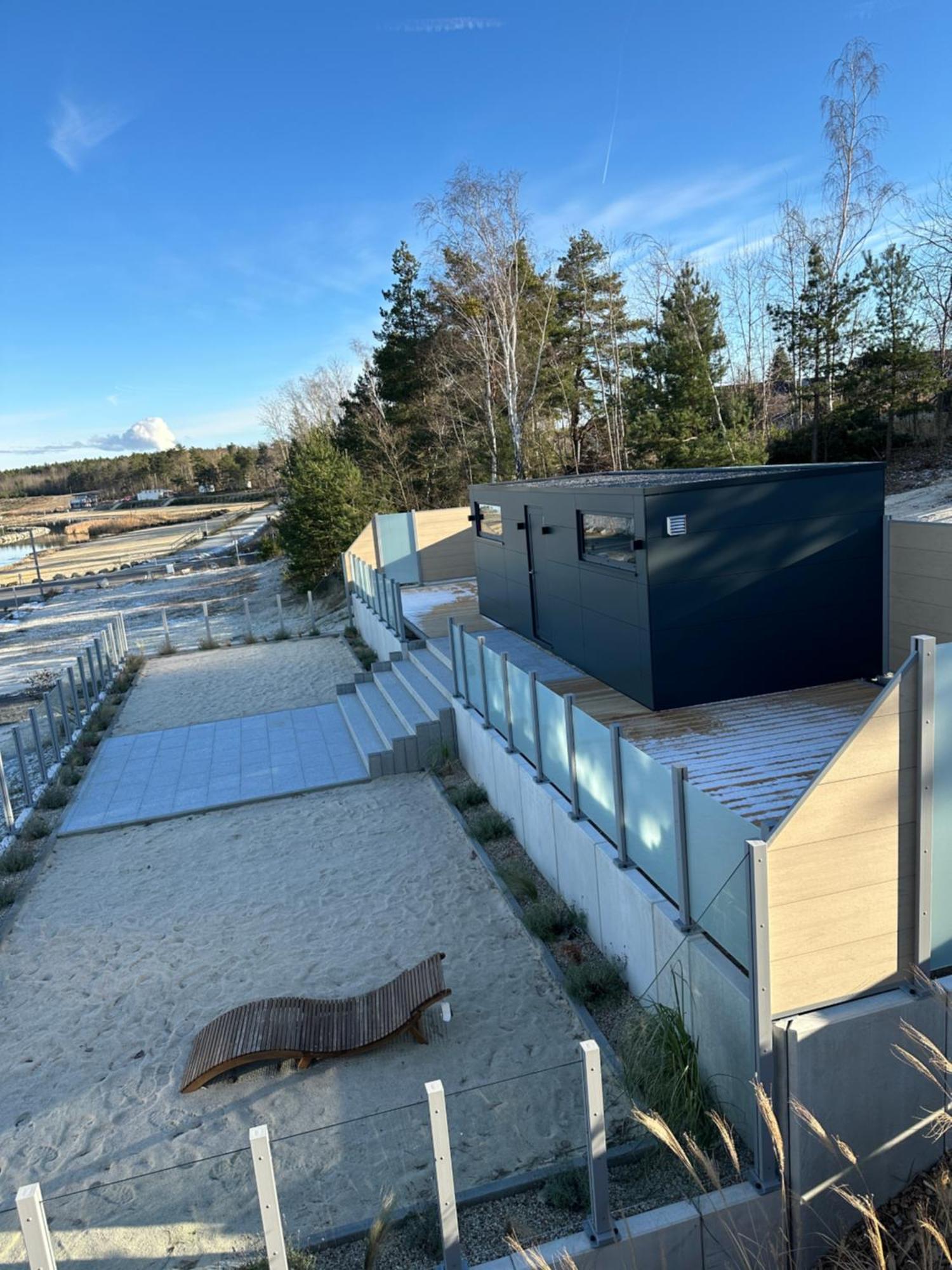 Schwimmendes Ferienhaus Sky Elsterheide エクステリア 写真